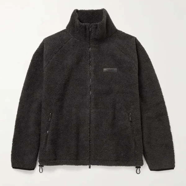 Essentials Fear of God Appliqued Logo Fleece Jacket Essentials Fear of God Appliqued Logo Fleece Jacket